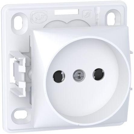 Schneider Electric White 1 Gang Plug Socket, 2 Poles, 16A, Indoor, Outdoor Use [ALB61274P]; 287-5961