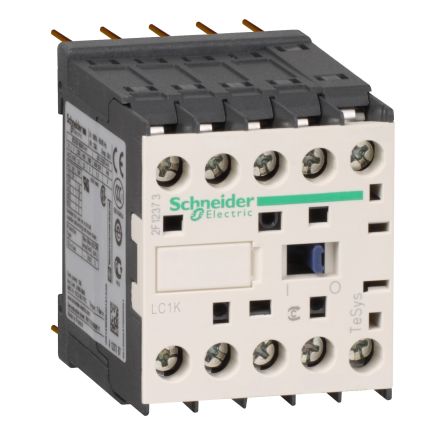 Schneider Electric TeSys LC1K Contactor, 12 V dc Coil, 3-Pole, 12 A, 5.5 kW, 1NC, 690 V [LC1K12015JDS335]; 287-5977