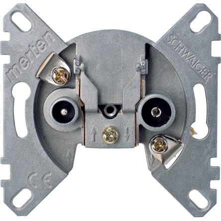 Schneider Electric Grey, 2 Gang, Merten [MTN466099]; 287-5995