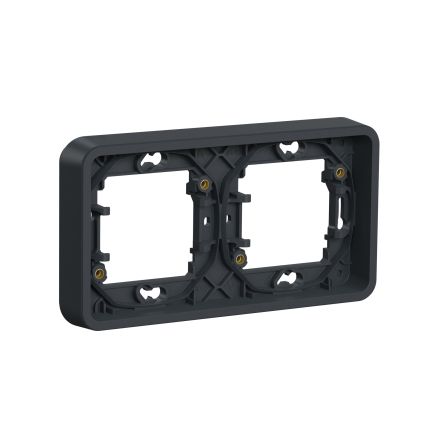 Schneider Electric Grey 2 Gang Plug Socket, Indoor, Outdoor Use [MUR34101]; 287-6002