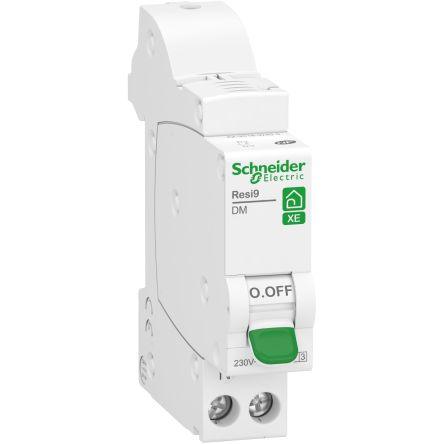 Schneider Electric Resi9 Resi9 XE DM MCB, 1P, 32A Curve D, 230V AC, 3000 A Breaking Capacity [R9EFD632]; 287-6050