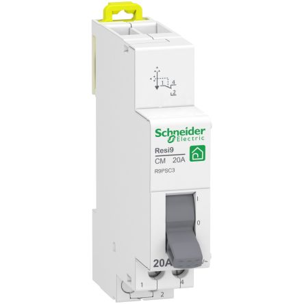 Schneider Electric Resi9 Resi9 XP CM MCB, 1P, 20A, 250V AC [R9PSC3]; 287-6098
