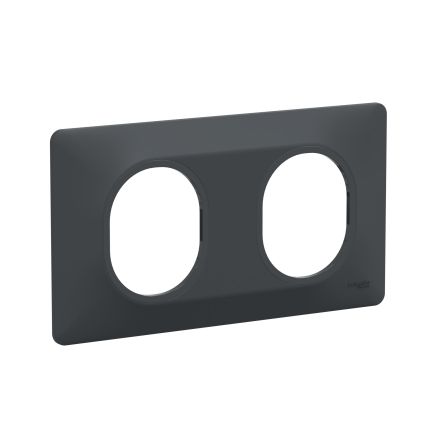 Schneider Electric Anthracite, 2 Gang, Ovalis C Series [S340704]; 287-6120
