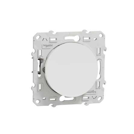 Schneider Electric White Push Button Light Switch, 1 Gang, Odace [S525206]; 287-6177