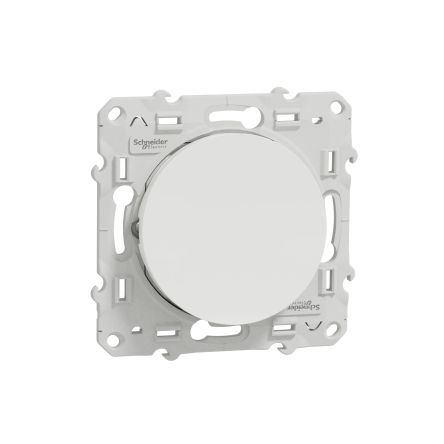 Schneider Electric White Push Button Light Switch, 1 Gang, Odace [S525276]; 287-6179