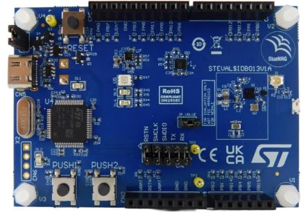 STMicroelectronics Bluetooth Low Energy Evaluation Board 32 bit, Bluetooth Evaluation Board STEVAL-IDB013V1 [STEVAL-IDB013V1]; 287-6268