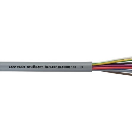 Lapp ÖLFLEX CLASSIC 100 Multicore Cable, 3 Cores, 1.5 mm², YY, Unscreened, 50m, Grey PVC Sheath, 20 AWG [ÖLFLEX CLASSIC 100 300/500V 3G1,5]; 287-6754