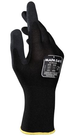 Mapa ULTRANE 541 Black Nitrile Material Handling Work Gloves, Size 11 [3454103 / 11]; 287-6999