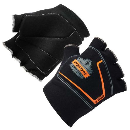 Ergodyne ProFlex 800 Black Spandex Anti-Vibration Work Gloves, Size 9 [16106]; 287-7380