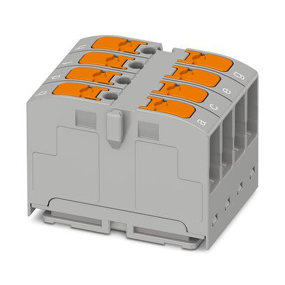 Phoenix Contact Non-Fused Terminal Block, 4 Way, 0.14 → 2.5mm², 24A, 690 V, Grey [1300610]; 287-7665