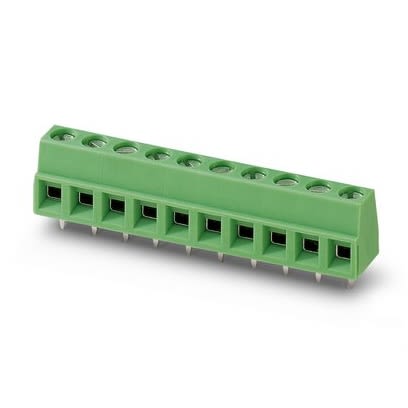 Phoenix Contact MKDSN Series PCB Terminal Block, 4-Contact, 5mm Pitch, Wave Soldering, 1-Row, Screw Termination [1714621]; 287-7793