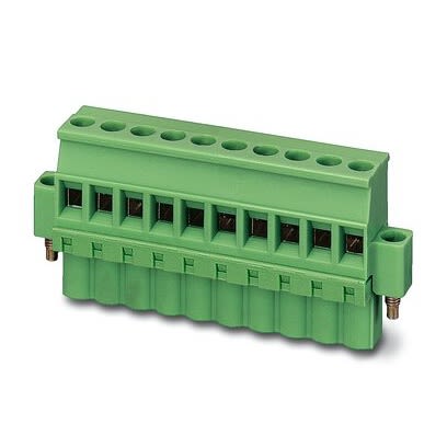 Phoenix Contact MVSTBW Series PCB Connector, 12-Contact, 5.08mm Pitch, Flange Mount, 1-Row, Screw Termination [1835009]; 287-7811
