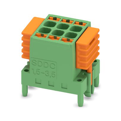 Phoenix Contact SDDC Series PCB Connector, 6-Contact, 3.5mm Pitch, Flange Mount, 2-Row, Push In Spring Termination [1848655]; 287-7816