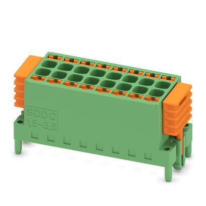 Phoenix Contact SDDC Series PCB Connector, 16-Contact, 3.5mm Pitch, Flange Mount, 2-Row, Push In Spring Termination [1848707]; 287-7818