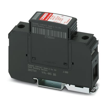 Phoenix Contact, VAL Surge Arrester 275 V ac Maximum Voltage Rating 80A Maximum Surge Current Surge Suppressor [2859013]; 287-7864