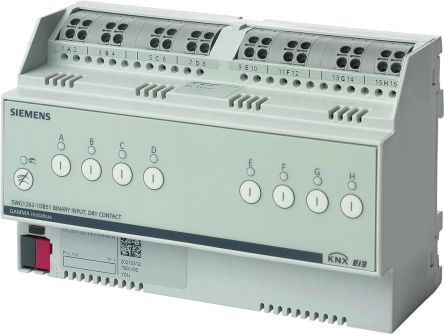 Siemens N 262 Series Input Module for Use with Knx Systems, Digital, 24 V dc [N 262D51 / 5WG1262-1DB51]; 287-8609