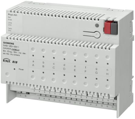 Siemens N 262 Series Input Module for Use with Instabus Eib, Potential-free Contacts, 230 V ac [N 262E11 / 5WG1262-1EB11]; 287-8610