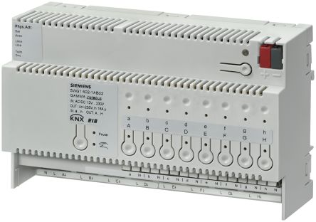Siemens N 502 Series Adapter for Use with Gamma Instabus, AC/DC, Relay, 12 → 230 V ac/dc [N 502/02 / 5WG1502-1AB02]; 287-8622