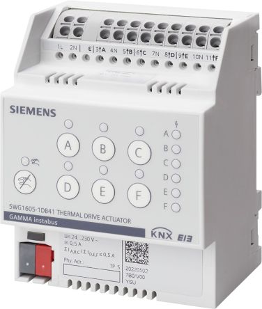 Siemens N 605 Series Adapter for Use with Siemens Sta or Stp Actuators, Semiconductor Switch, 24 V dc [N 605D41 / 5WG1605-1DB41]; 287-8679