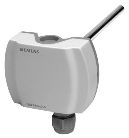 Siemens PT1000 Temperature Sensor, 100mm Long, 2 Wire, G1/2, ±1.4 K +120°C Max [QAE2174.010 / BPZ:QAE2174.010]; 287-8729
