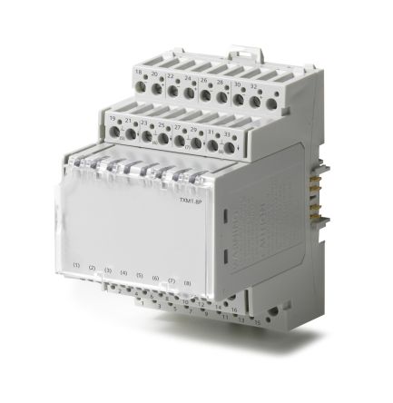 Siemens TXM1 Series Input Module for Use with Temperature Sensors Pt100 4 Wire, Analog, 21.5-26 V dc [TXM1.8P / BPZ:TXM1.8P]; 287-8783