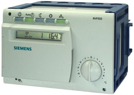 Siemens RVP350 Series Controller for Use with 1 Heating Circuit and d.h.w., Digital, Relay Outputs, 24-230 V ac [RVP350 / S55370-C137]; 287-8853