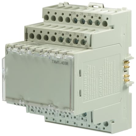 Siemens TXM1 Series I/O module for Use with Building Automation And Control Systems, Digital, Relay, 24 V dc [TXM1.4D3R / S55661-J124]; 287-8884