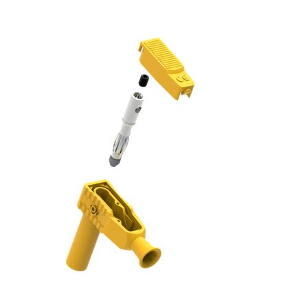 Electro PJP Yellow Male Banana Plug, 4 mm Connector, Screw Termination, 20A, 1kV, Nickel Plating [1067-J]; 287-8975