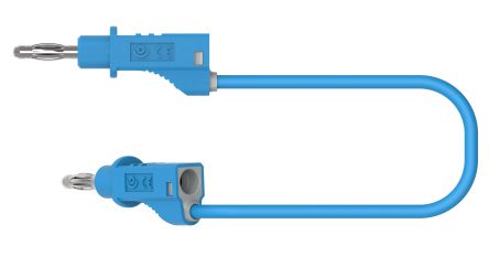 Electro PJP Plug, 12A, 30/60V ac/dc, Blue, 200mm Lead Length [2110-200Bl]; 287-8994