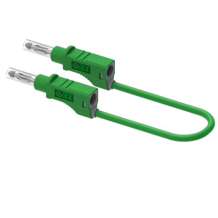 Electro PJP Plug, 12A, 600V, Green, 2m Lead Length [2210/600V-200V]; 287-9010