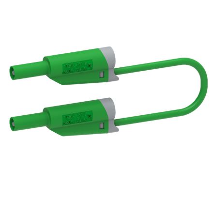 Electro PJP Plug, 12A, 1kV, Green, 50cm Lead Length [2710-IEC-50V]; 287-9057