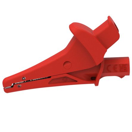 Electro PJP Alligator Clip Alligator Clip Connection, 20A, Red [5104-IEC-R]; 287-9134