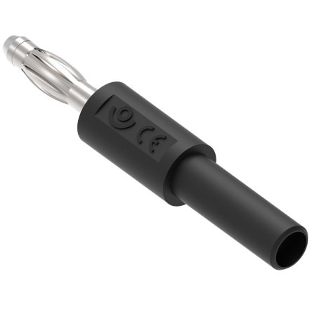 Electro PJP Black, Female to Male Banana adapter and Nickel Plated [Ada1057-N]; 287-9138