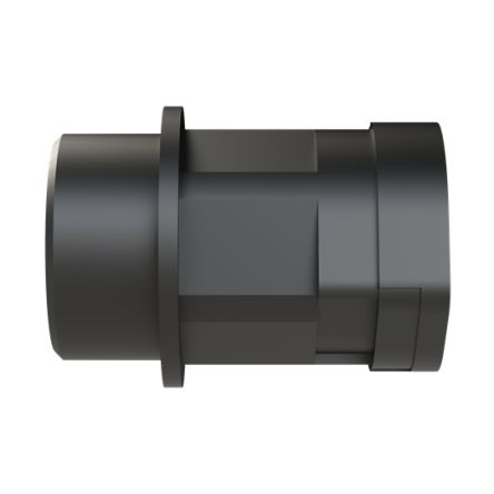 PMA Straight Connector, Conduit Fitting, 17mm Nominal Size, M25, Polyamide 6, Black [ALND-M257]; 287-9401