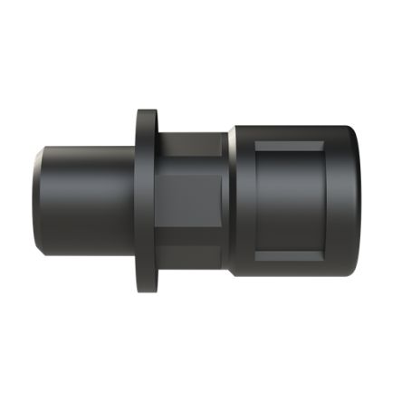 PMA Straight Connector, Conduit Fitting, 7mm Nominal Size, M12, Polyamide 6, Black [BVND-M12MGT]; 287-9408