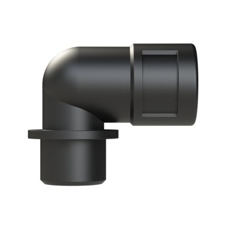 PMA Flexible Fitting, Conduit Fitting, 10mm Nominal Size, M16, Nylon 6, Black [BVWD-M160GT]; 287-9425