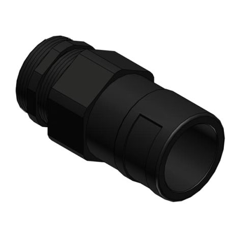 PMA Straight, Conduit Fitting, 12mm Nominal Size, M12, Polyamide 6, Black [NVNV-M120-10]; 287-9442