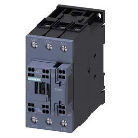 Siemens SIRIUS 3RT Size S2, 3RT2 Contactor, 110 V ac Coil, 3-Pole, 80 A, 37 kW, NO/NC, 110 V [3RT2038-3AK60]; 287-9491