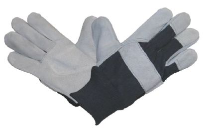 Liscombe 569 Black, Grey Cotton Material Handling Work Gloves, Size 7 [569L]; 287-9574
