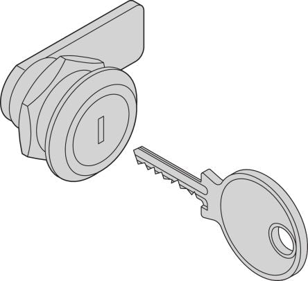 nVent SCHROFF 27230 Series Key Lock [27230116]; 287-9827