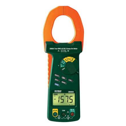 Extech 380926 Clamp Meter, 2kA dc, Max Current 2kA ac [380926]; 288-0127