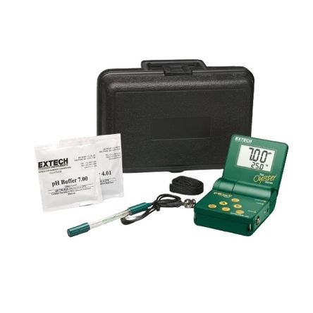 Extech OYSTER-15 pH Meter, 0.02pH Accuracy, 0.01pH Resolution, 14pH Max, 100 °C Max [OYSTER-15]; 288-0360