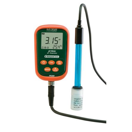 Extech PH300 pH Meter, ±0.02pH Accuracy, 0.01pH Resolution, 19.99pH Max, 100 °C Max [PH300]; 288-0366