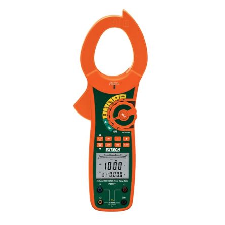 Extech PQ2071 Clamp Meter USB, Max Current 1000A ac CAT III 1000V [PQ2071]; 288-0370