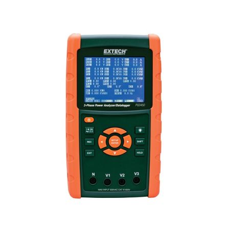 Extech PQ3450 Power & Energy Data Logger, RS232, USB [PQ3450]; 288-0376