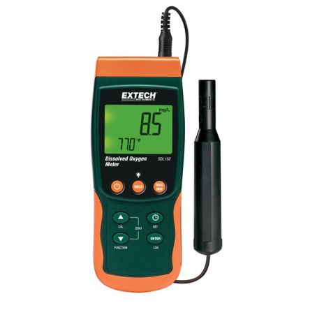 Extech SDL150 Data Logging Air Quality Meter, +50°C Max, Battery-Powered [SDL150]; 288-0418