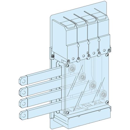 Schneider Electric PrismaSeT Series Mounting Block for Use with PrismaSeT PrismaSeT G Enclosure [LVS04076]; 288-0705