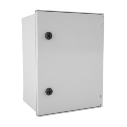 HellermannTyton BRES Series Polyester Enclosure, IP66, 400 mm x 300 mm x 200mm [BRES433L]; 288-0904