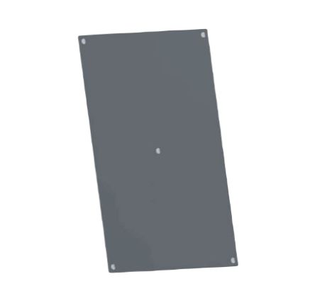HellermannTyton PBM Series Metal Mounting Plate, 262 x 198 x 2mm [PBM43]; 288-0930