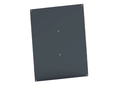 HellermannTyton PBM Series Metal Mounting Plate, 262 x 198 x 2mm [PBM54]; 288-0932